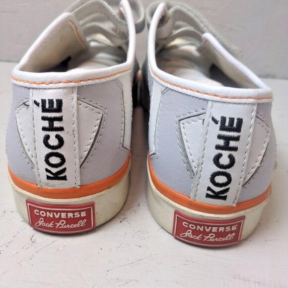 Koche x Converse Jack Purcell Women's 8.5 Gray Grey Orange Chuck Taylor - Picture 3 of 9